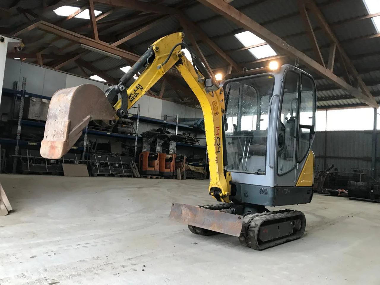 Mini-Pelle Wacker Neuson 1404 – 2012 + 3 Godets